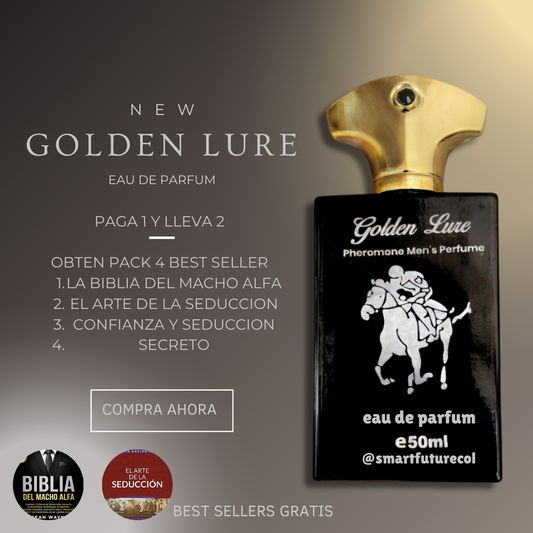 Charm Elixir By Golden Lure ®  Fragancia con Feromonas Irresistibles  + 4 Pack Regalos